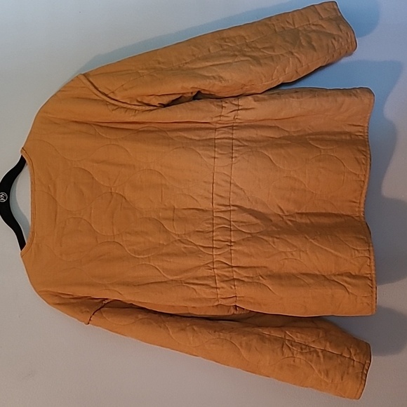 Universal Thread Mustard Yellow Cotton Quilted Lightweight Corduroy Jacket L - Picture 7 of 15